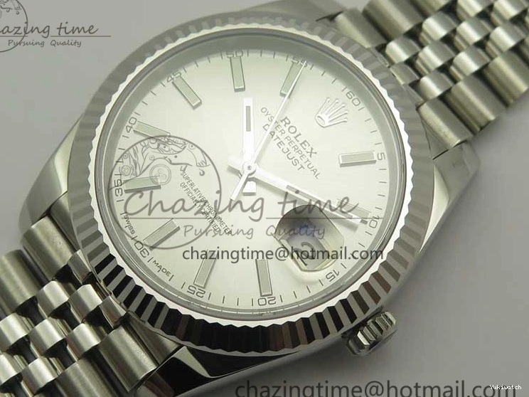 Best A3235 Dial 1:1 126334 41 SS V2 Jubilee Markers Stick Clone Silver REF on Bracelet DateJust Edition 0512